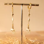 BOUCLES CROSS NACRE - H25