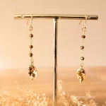 BOUCLES CROSS PYRITE - H25