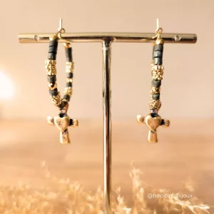 BOUCLES SACRE PYRITE - H25